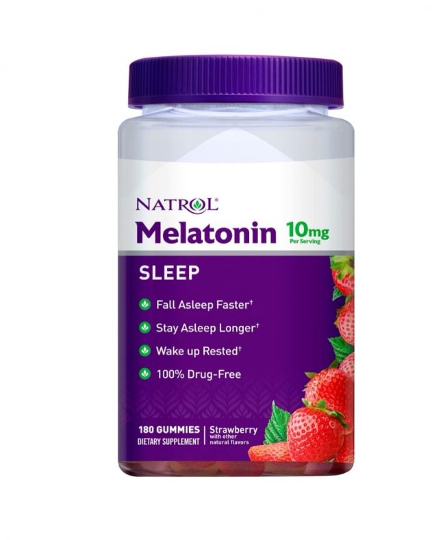 Natrol Melatonin 10mg Gummies 180ct – Natural Sleep Aid for Restful Nights