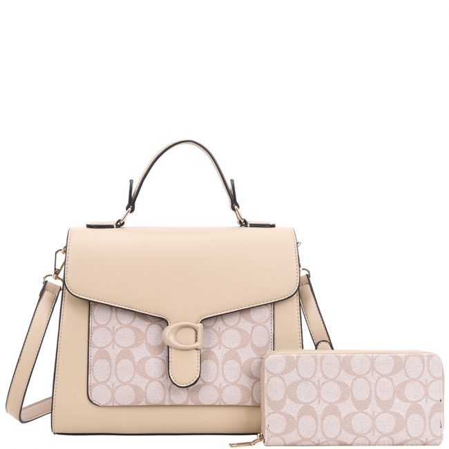 2-in-1 Oval Satchel with Crossbody Strap & Matching Wallet - Image 4