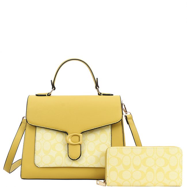 2-in-1 Oval Satchel with Crossbody Strap & Matching Wallet - Image 2