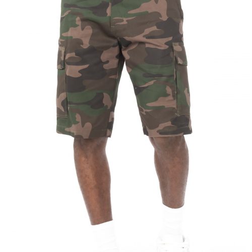 Men’s Utility Loose Cargo Shorts – Camouflage Print