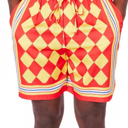 men’s sateen printed shorts