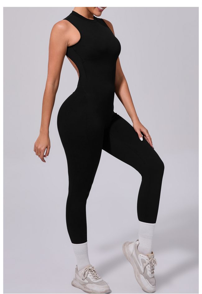One- Piece Backless Sleeveless Yoga Romper Jumpsuit - Image 9