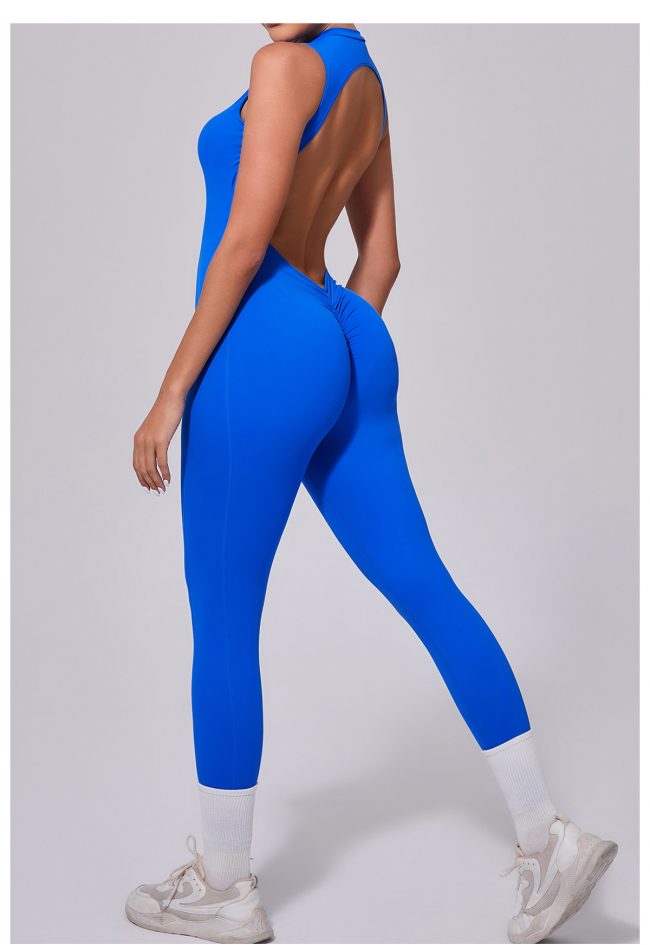 One- Piece Backless Sleeveless Yoga Romper Jumpsuit - Image 7