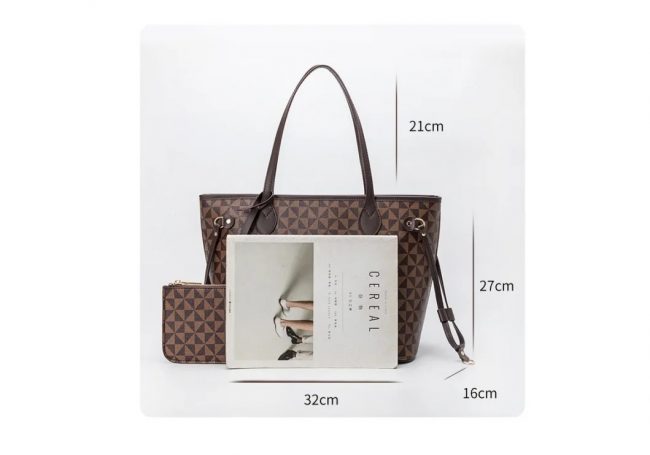 Women’s 3-Piece Handbag Set – Tote, Crossbody Satchel & Wristlet - Image 3