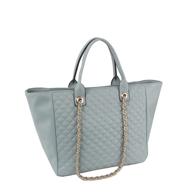 Luxury Quilted Vegan Tote Bag – Chain Strap Shoulder Handbag - Image 7