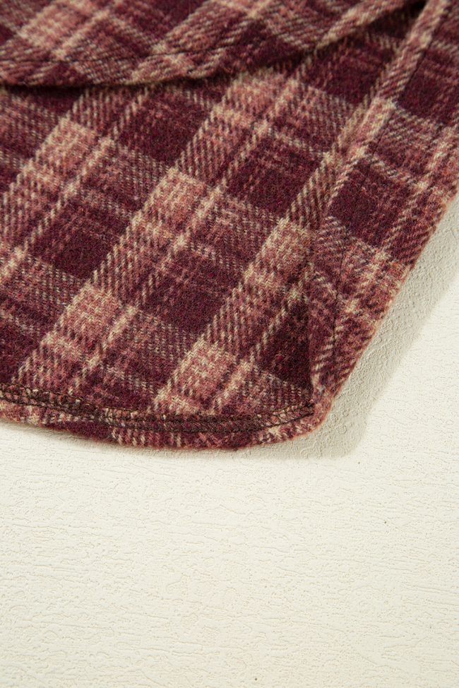 Moss Green Vintage Plaid Patchwork Drop Shoulder Sweatshirt - Image 9