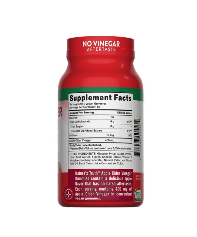 Nature's Truth Organic Apple Cider Vinegar Gummies - Image 2