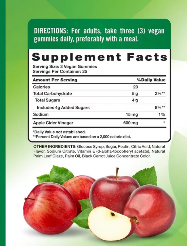 Nature's Truth Organic Apple Cider Vinegar Gummies - Image 5