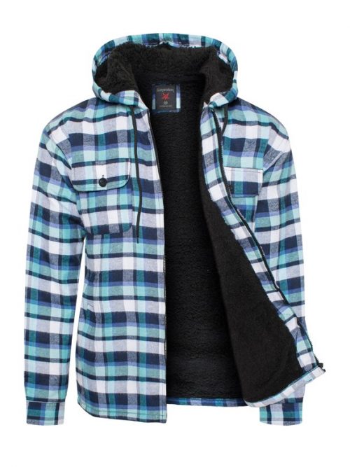Men's Flannel Sherpa Lining Jacket