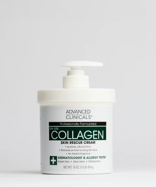 Advanced Clinicals Collagen Skin Rescue Lotion 16oz