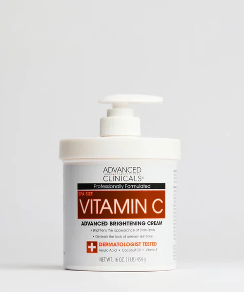 Advanced Clinicals, Vitamin C, Advanced Brightening Cream (Spa Size),16oz