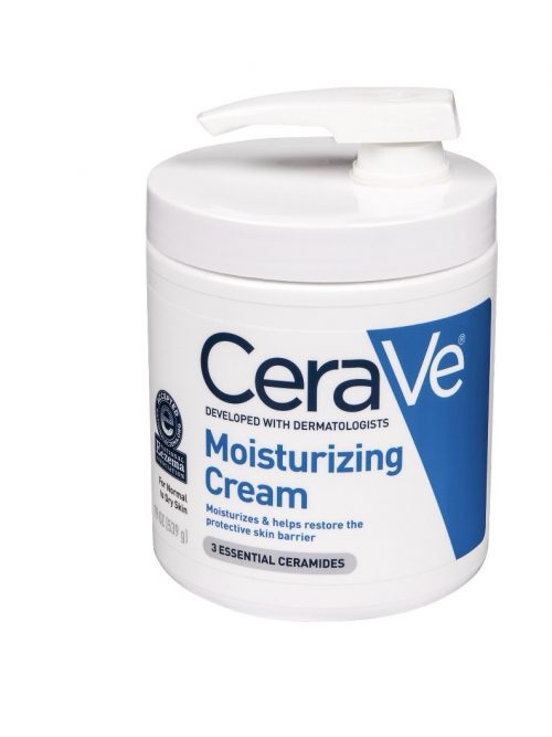 CeraVe Daily Moisturizing Face & Body Cream For All Skin Types with Pump, 19 oz.